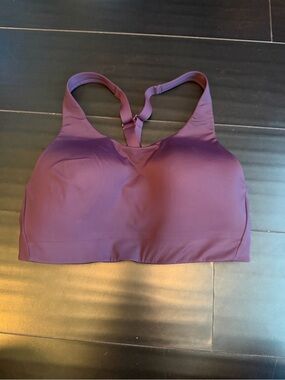 Athleta Plum Racerback Sports Bra size 34 D